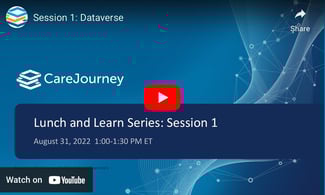 CareJourney Lunch and Learn Series: Session 1 - Dataverse